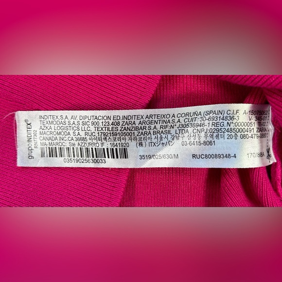 Zara Pink Cropped Short Sleeve Top e2 - Picture 7 of 8